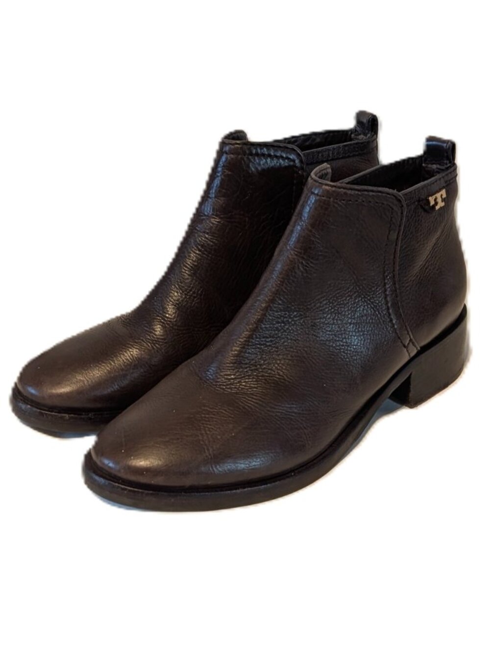 Tory Burch Lexi brown leather ankle boots SZ 5.5